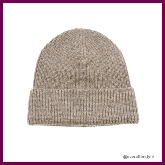 Merino Wool Ribbed Knit Beanie Classic Unisex Winter Hat Warm Cozy main image 6